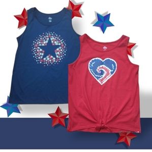 Girls Racerback Tank Top Size L 10-12